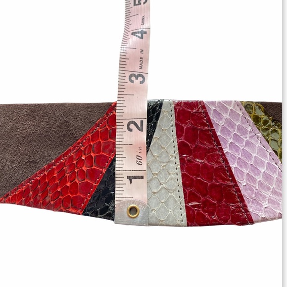 Abbe Creations Snakeskin and Suede Waist Belt - Picture 7 of 7